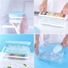 HOME & MARKER® Silikonska posoda za ledene kocke, Posoda za izdelavo ledu (28 x 13 x 9,5 cm) | ICEMATE