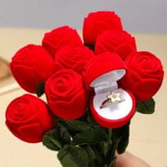 VIVVA® Žametna cvetlična škatla za prstan (1 kos) | ROSABOX