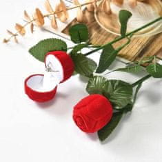 VIVVA® Žametna cvetlična škatla za prstan (1 kos) | ROSABOX