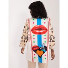 ITALY MODA Ženska jakna s potiskom OTIRA krem barve DHJ-MA-18525-17.45_406409 Univerzalni