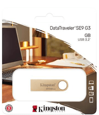 Kingston DT SE9 G3 USB disk, 128GB, 220/100MB/s, kovinski (DTSE9G3/128GB)
