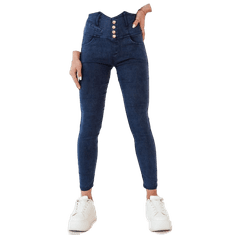 Dstreet Ženske hlače iz džinsa GINAS modre barve uy1967 S-M