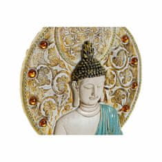 NEW Dekoracija za steno DKD Home Decor 20 x 4 x 30,3 cm Rdeča Modra Zlat Buda Orientalsko (3 Kosi)