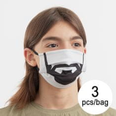 NEW Higienska maska iz tkanine za ponovno uporabo Beard Luanvi Velikost M Paket 3 enot