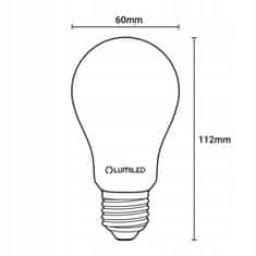 LUMILED Pametna LED žarnica E27 A60 9W = 60W 900lm RGB CCT + bela WIFI TUYA SMART