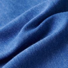 Greatstore Otroška majica brez rokavov modra melange 128