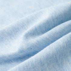 Greatstore Otroška majica brez rokavov modra melange 104