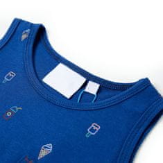 Greatstore Otroška majica brez rokavov temno modra 104