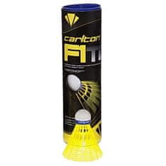 Dunlop F1 Ti Rumene žogice za badminton modra embalaža cev 6 kosov
