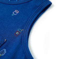 Greatstore Otroška majica brez rokavov temno modra 92