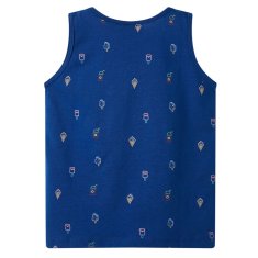 Greatstore Otroška majica brez rokavov temno modra 116