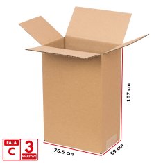 NEW 240L FEFCO 201 3-slojna škatla za smeti 765x590x1070mm 1pc