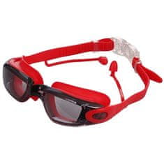 Silba plavalna očala z ušesnimi čepki rdeča pakiranje 1 kos