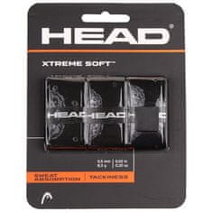 Head XtremeSoft 3 overgrip wrap tl. 0,5 mm črna, pakiranje po 3