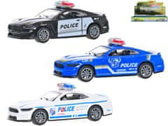 Policijski avto 11 cm 1:36 - mešanica barv (bela, modra, črna)