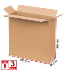 NEW FEFCO 0203 3-slojna kartonska škatla 980x80x860mm stojalo-3 1 kos