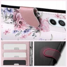 Tech-protect Wallet knjižni ovitek za Xiaomi Redmi Note 13 4G, blossom flower