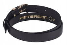 Peterson Eleganten usnjen pas z ovalno zaponko - 90