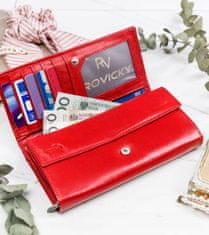 4U Cavaldi Ženska usnjena vodoravna denarnica z zapiranjem na zaskok