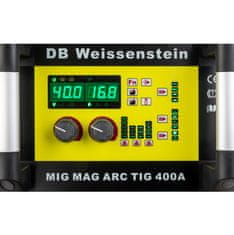 DB Weissenstein Varilni aparat inverter MIG MAG ARC MMA WIG TIG 400 A Synergic vodno hlajen