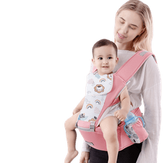 Tavalax Večnamenska ergonomska nosilka (0-36 mesecev) Tavalax roza