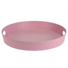 Okrogel servirni pladenj 30 cm roza