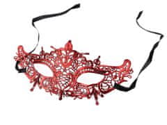 Karnevalska maska - kovinska - rdeča