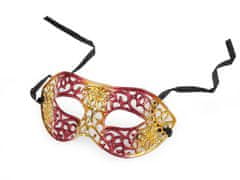 Karnevalska maska - kovinska - rdeče zlato