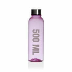 NEW Steklenica z vodo Versa Roza 500 ml Jeklo polistiren Spojina 6,5 x 21,5 x 6,5 cm