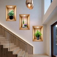HOME & MARKER® Stenske nalepke za dekoracijo, 3D nalepke, Okrasne nalepke (3 vzorci) | VASUART