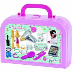 NEW Otroški set za friziranje Ecoiffier Retro Beauty Suitcase + 18 Mesecev 14 Deli