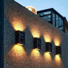 HOME & MARKER® Solarna svetilka, Vrtna luč, Vodoodporna, Zunaja dekoracija (2 kosa) | DUOLUMO