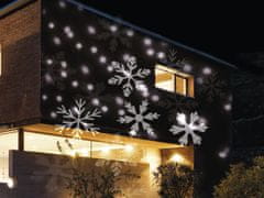 LAALU.cz LED božični svetlobni projektor FLAGS WITH STARS - notranji in zunanji