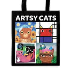 Mudpuppy Art Cats nakupovalna torba za večkratno uporabo