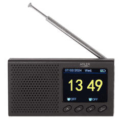 Adler Prenosni radio Adler AD 1198 - LCD - FM - Bluetooth - ura