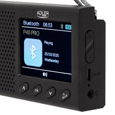 Adler Prenosni radio Adler AD 1198 - LCD - FM - Bluetooth - ura