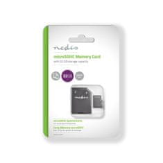 Nedis Memory card | microSDHC | 32 GB | Write speed: 90 MB/s | Read speed: 45 MB/s | UHS-I | SD adapter included 