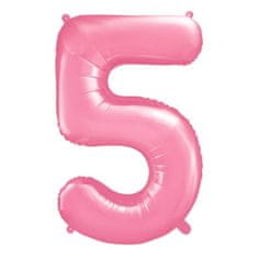 Moja zabava Balon številka 5 pink