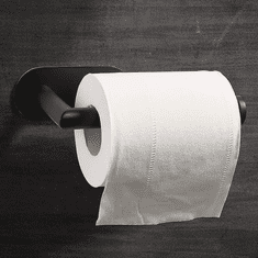 hurtnet Inox samolepilno držalo za WC papir 15cm črno