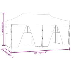 Vidaxl Profesionalen zložljiv vrtni šotor s 4 stranicami 3x6 m moder
