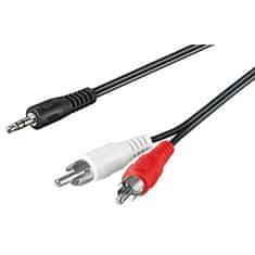 Goobay avdio kabel 3,5mm -> 2xRCA (činč) 1,5 m