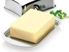 Kela pladenj s pokrovom za maslo