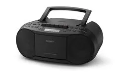Sony radiokasetofon + CD CFD-S70, črn
