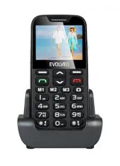 Evolveo telefon za starejše Easyphone XD, črn