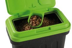 Maelson škatla za pasjo hrano Dry Box črna/zelena, 15 kg