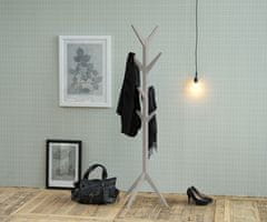 Design Scandinavia Leseno stojalo za oblačila Scotty, 178 cm, sivo