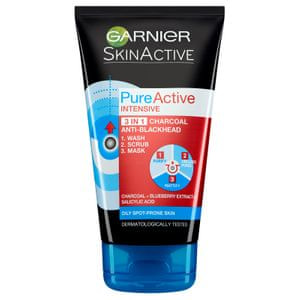 Maska za čiščenje obraza Skin Naturals Pure Active 3v1, 150ml