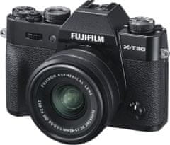 FujiFilm X-T30 fotoaparat + XC 15-45 mm objektiv, črn