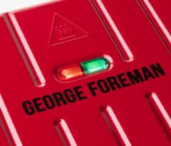 George Foreman Steel Grill Family električni žar, rdeč