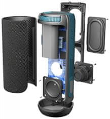 CellularLine Bluetooth zvočnik Twister, STS, DualDriver, IPX4 (kapljice)